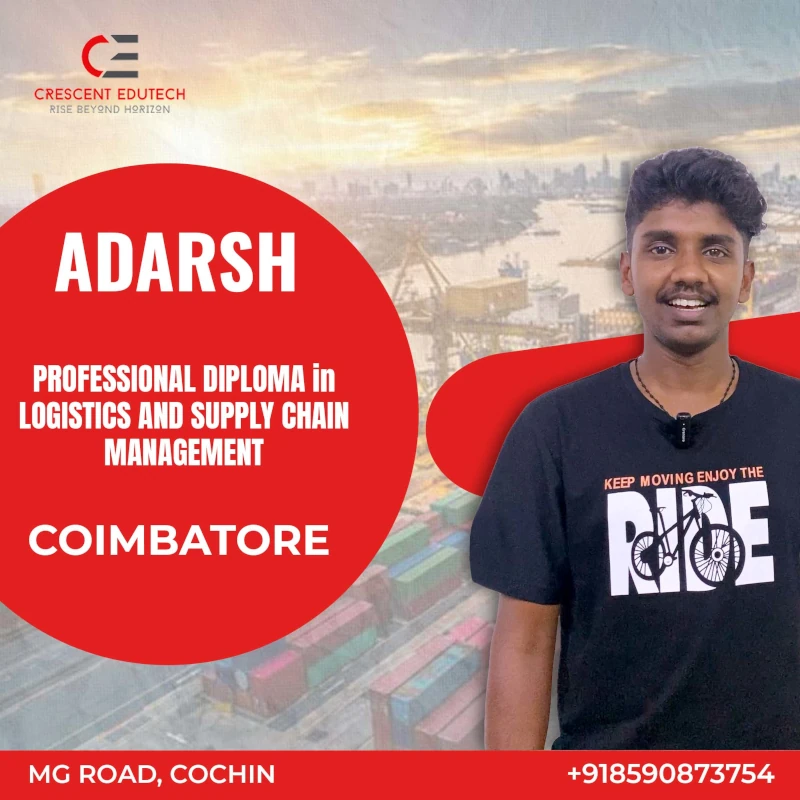 Logistics Successfully Placed Student -Adarsh